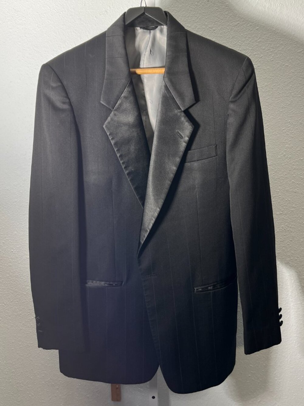 Christian Dior Monsieur Black Tuxedo Jacket w Satin Lapels SZ 39S